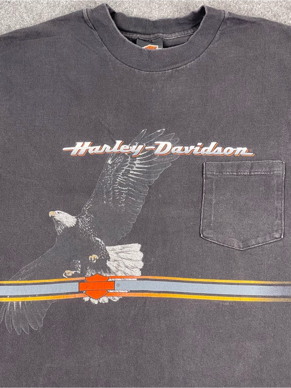 1999 Harley Davidson T Shirt Mens 2XL Arizona Grand Canyon USA Vtg Fade Black